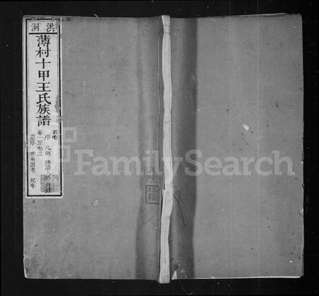 山西王氏-山西平阳府洪洞县董薄里薄村十甲王氏族谱 [27卷,首末各1卷](别名：王氏族谱).pdf电子版缩略图