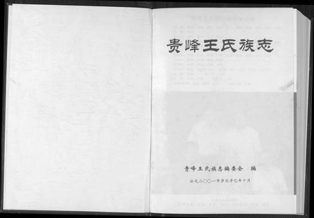 云南王氏-贵峰王氏族志.pdf电子版预览图1