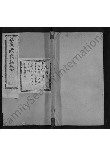 山东武氏-续修武氏族谱 [8册](别名：泰邑武氏族谱).pdf电子版缩略图