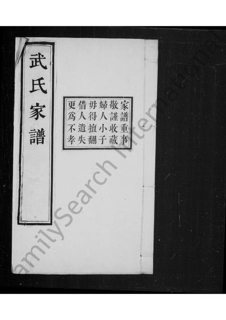 山西武氏-武氏家谱.pdf电子版预览图1
