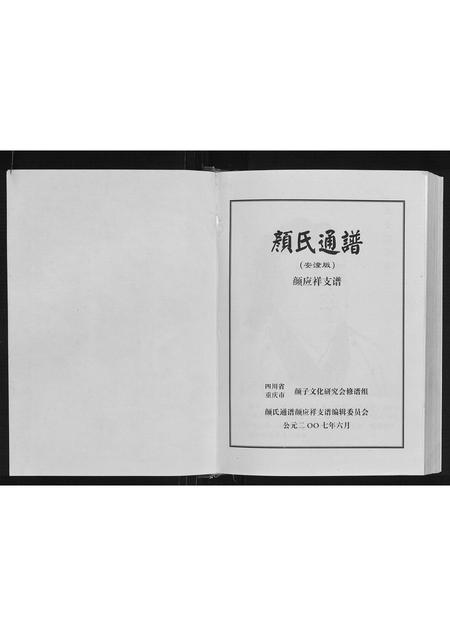 四川颜氏-颜氏通谱.颜应祥支谱.pdf电子版预览图1