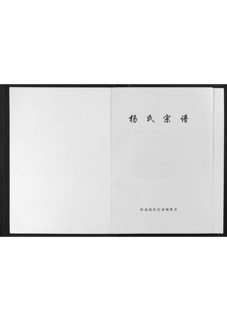 四川杨氏-桥溪杨氏宗谱[不分卷].pdf电子版预览图1