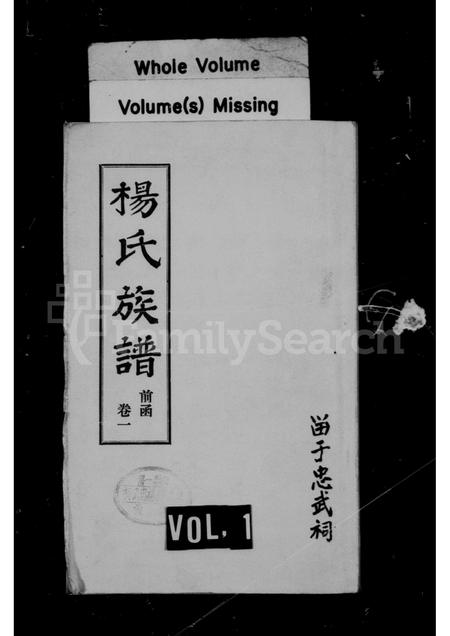 山西杨氏-杨氏族谱 [12卷续2卷].pdf电子版缩略图