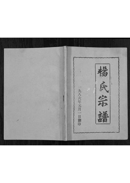 辽宁杨氏-杨氏家谱[不分卷].pdf电子版缩略图