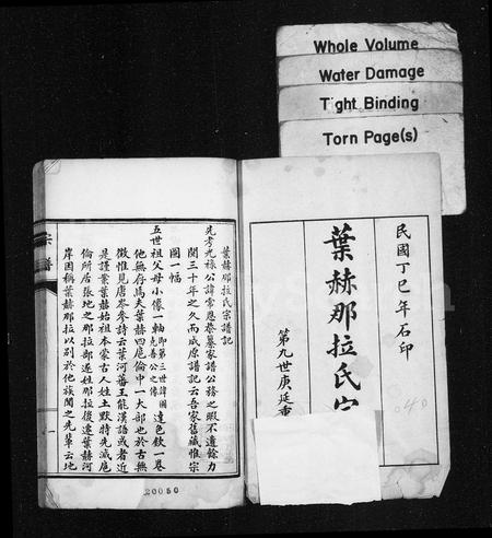 辽宁叶赫那拉氏-叶赫那拉氏宗谱.pdf电子版预览图1