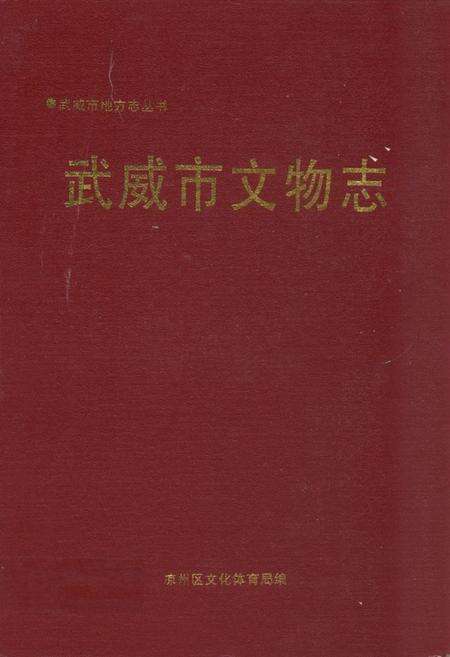 《《武威市文物志》》.pdf电子版_甘肃省志缩略图