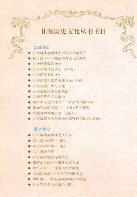 《甘南历史文化丛书 甘南藏族饮食文化》.pdf电子版_甘肃省志预览图1