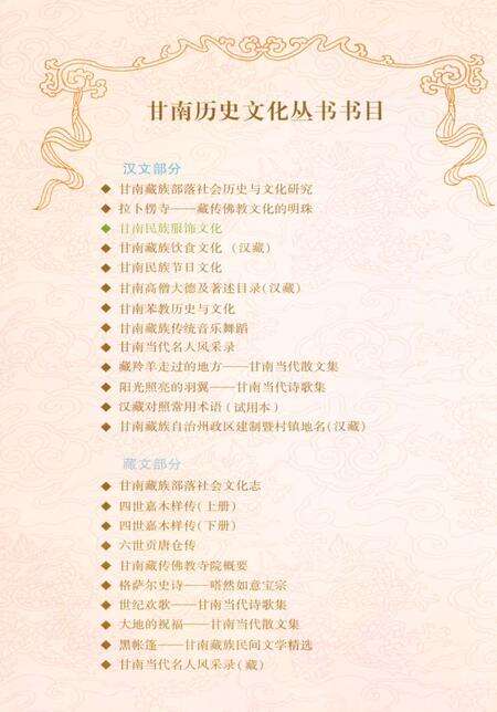 《甘南历史文化丛书 甘南民族服饰文化》.pdf电子版_甘肃省志预览图1