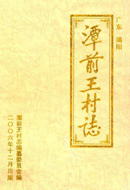 《广东揭阳潭前王村志》.pdf电子版_广东省志缩略图