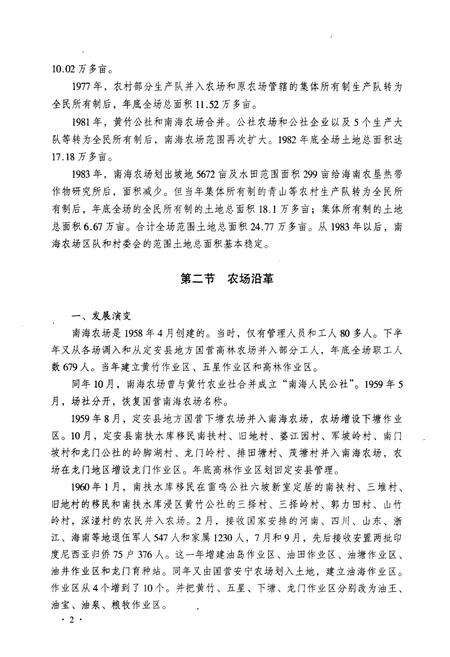 《南海农场志(1958-1996)》.pdf电子版_海南省志预览图1
