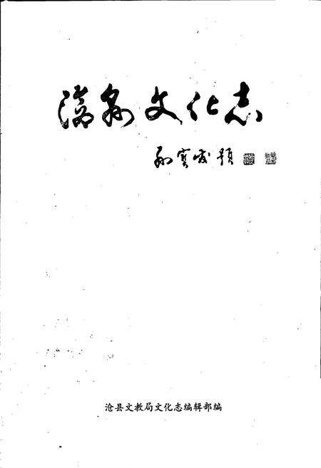 《沧县文化志》.pdf电子版_河北省志预览图1