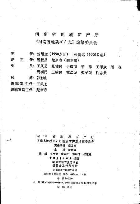 《河南省地质矿产志 下册》.pdf电子版_河南省志预览图2