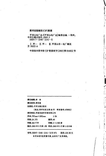 《平顶山电厂志》.pdf电子版_河南省志预览图2