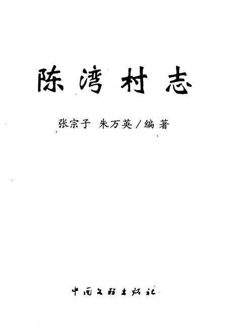 《《陈湾村志》》.pdf电子版_河南省志预览图1