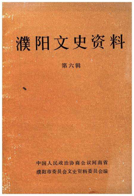 《濮阳文史资料 第六辑》.pdf电子版_河南省志缩略图