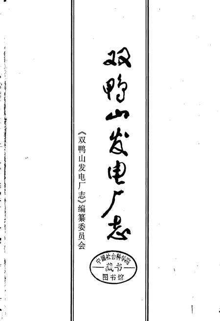 《双鸭山发电厂志 第一卷》.pdf电子版_黑龙江省志预览图1