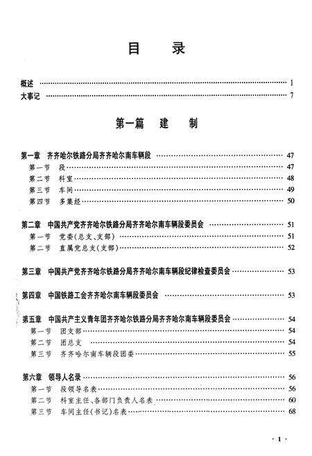 《黑龙江齐齐哈尔南车辆段志》.pdf电子版_黑龙江省志预览图1
