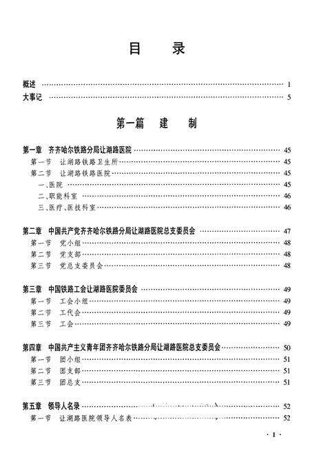 《齐齐哈尔让湖路医院志》.pdf电子版_黑龙江省志预览图1