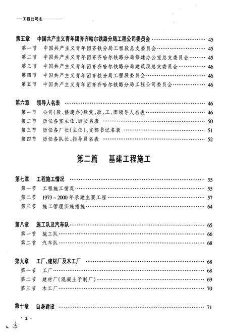 《齐齐哈尔铁路分局工程公司志》.pdf电子版_黑龙江省志预览图2