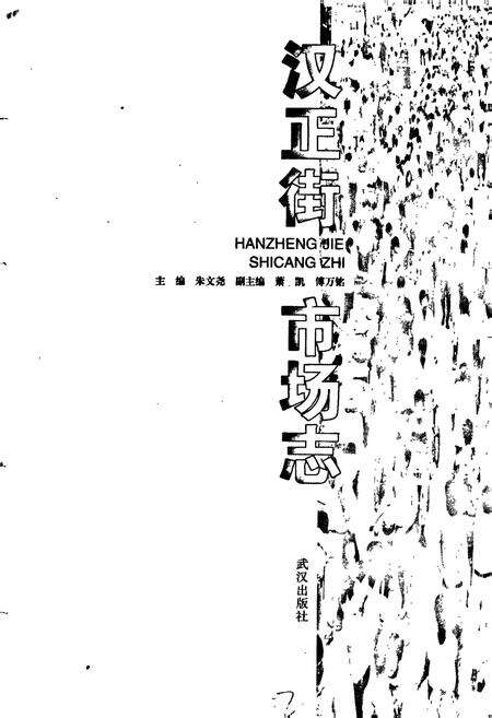 《汉正街市场志》.pdf电子版_湖北省志预览图1