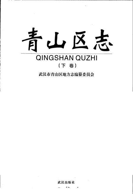 《青山区志（下卷）》.pdf电子版_湖北省志预览图1