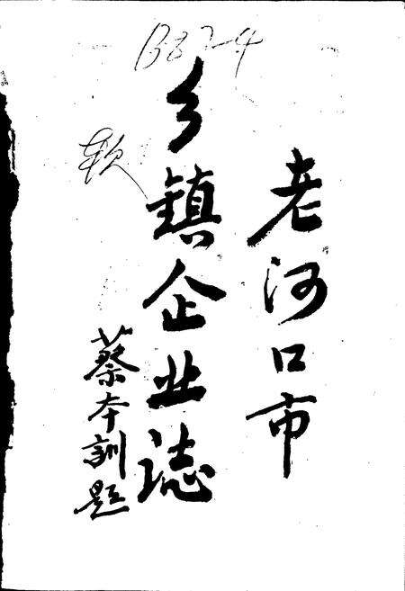 《老河口乡镇企业志》.pdf电子版_湖北省志预览图1