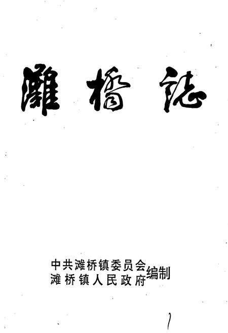 《滩桥志》.pdf电子版_湖北省志预览图1
