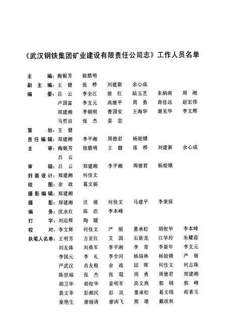 《武汉钢铁集团矿业建设有限责任公司志(1984~2004)》.pdf电子版_湖北省志预览图3