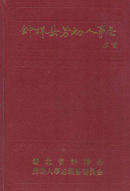 《钟祥县劳动人事志》.pdf电子版_湖北省志缩略图