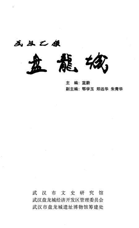 《武汉之根盘龙城》.pdf电子版_湖北省志预览图1