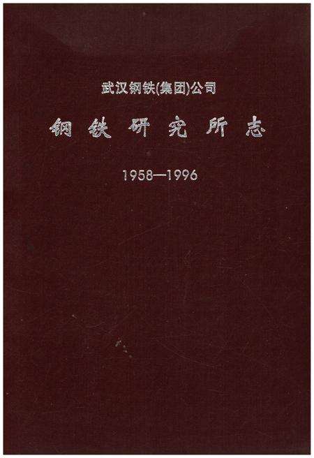《武汉钢铁集团公司钢铁研究所志1958-1996》.pdf电子版_湖北省志缩略图