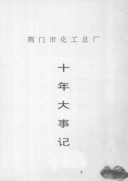 《荆门市化工总厂  十年大事记》.pdf电子版_湖北省志预览图2