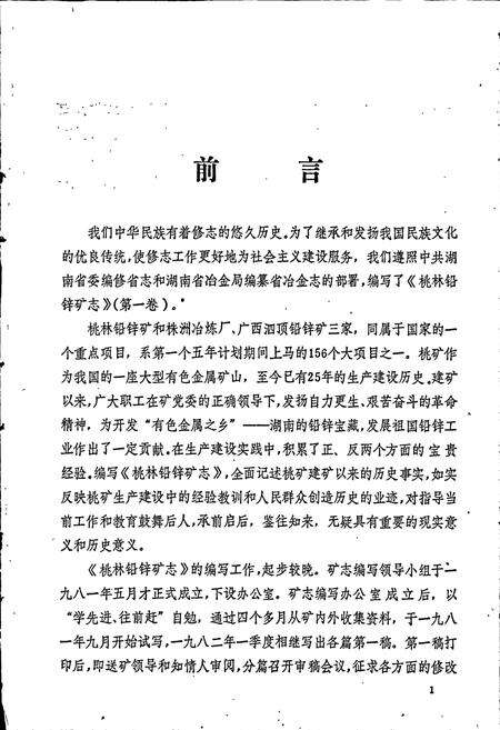 《湖南省 桃林铅锌矿志（第一卷）》.pdf电子版_湖南省志预览图3