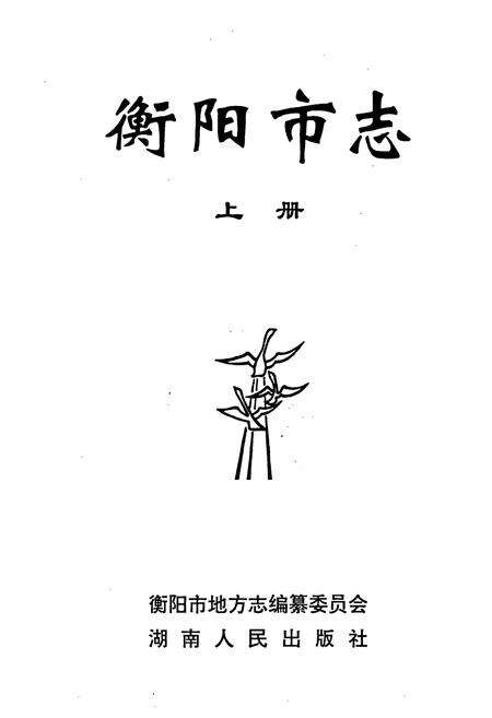 《衡阳市志（上）》.pdf电子版_湖南省志预览图1