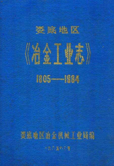 《娄底地区《冶金工业志》(1805-1984)》.pdf电子版_湖南省志缩略图