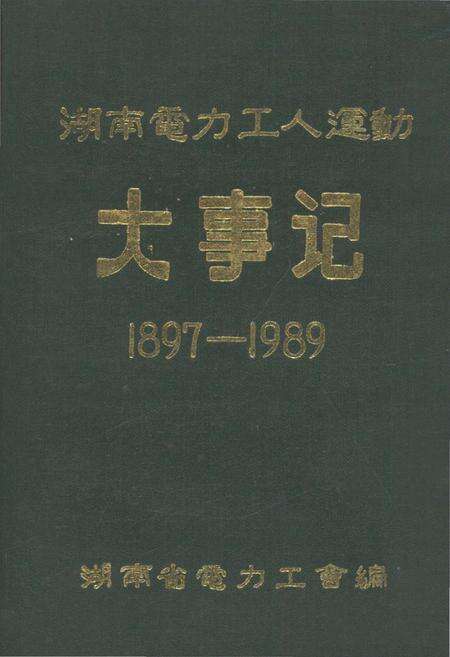 《湖南电力工人运动大事记 1897-1989》.pdf电子版_湖南省志缩略图