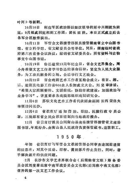 《湖南文化工作大事记 1949-1989》.pdf电子版_湖南省志预览图5