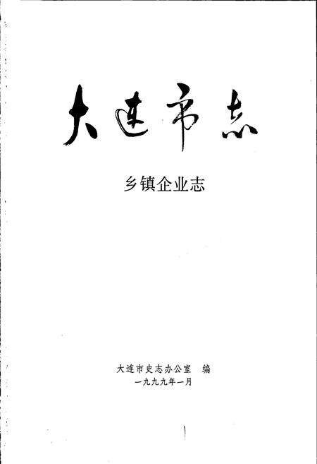 《大连市志 乡镇企业志》.pdf电子版_辽宁省志预览图1