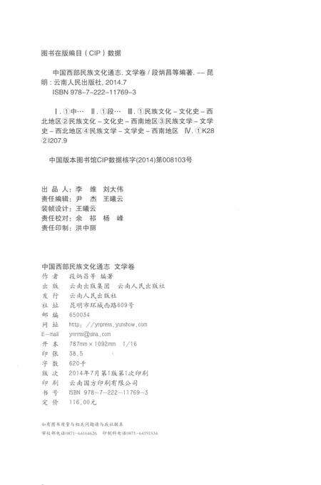 《中国西部民族文化通志 文学卷》.pdf电子版_其他志预览图3