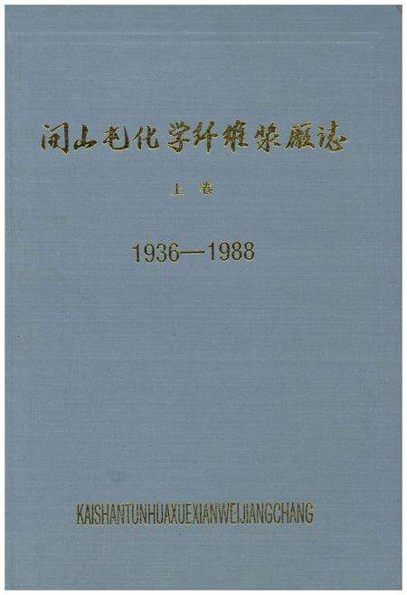《开山屯化学纤维浆厂志 上 1936-1988》.pdf电子版_其他志预览图1