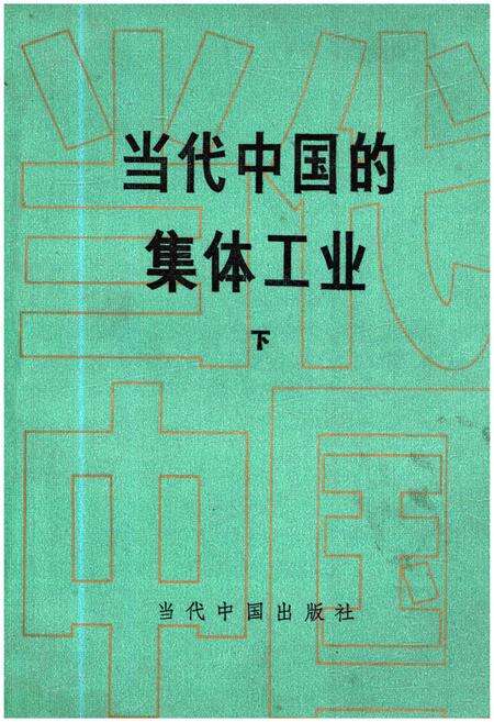 《当代中国的集体工业 下》.pdf电子版_其他志缩略图