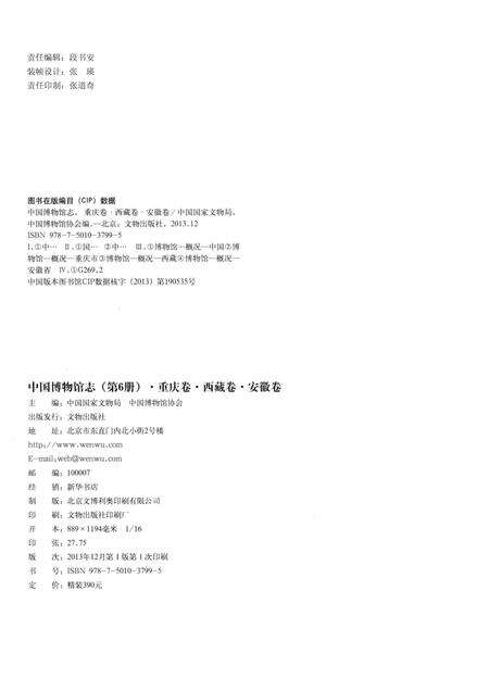 《中国博物馆志第6册重庆卷西藏卷安徽卷》.pdf电子版_其他志预览图3