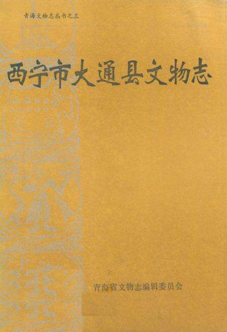 《西宁市大通县文物志》.pdf电子版_青海省志缩略图