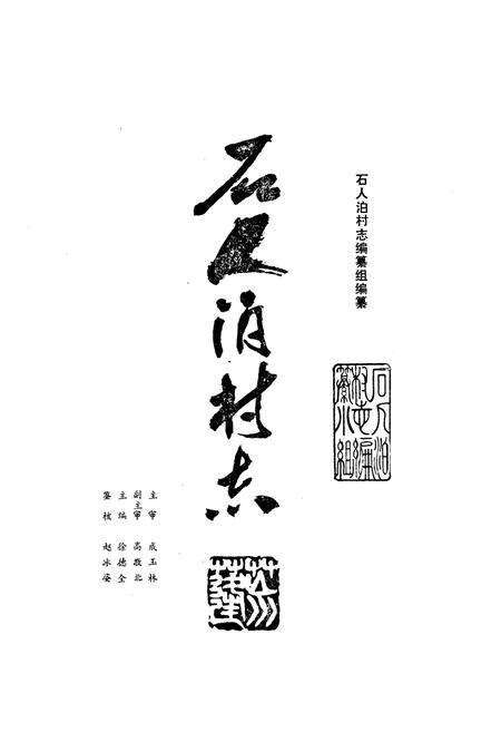 《石人泊村志》.pdf电子版_山东省志预览图1