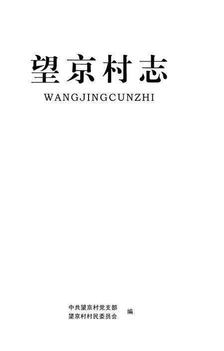 《望京村志》.pdf电子版_山东省志预览图1