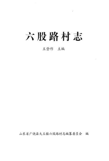 《六股路村志》.pdf电子版_山东省志预览图1