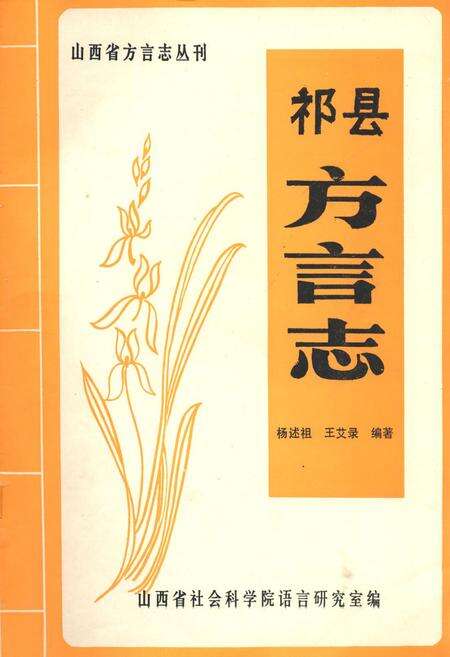 《祁县方言志》.pdf电子版_山西省志缩略图