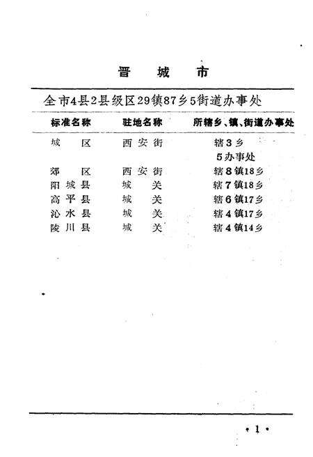 《山西省行政区划与自然村 标准地名手册 晋城市》.pdf电子版_山西省志预览图4