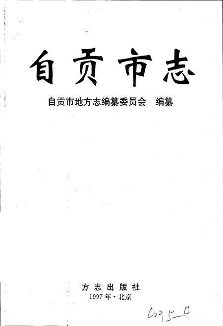 《自贡市志 上》.pdf电子版_四川省志预览图1