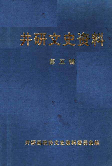 《井研文史资料  第5辑》.pdf电子版_四川省志缩略图